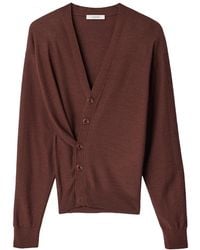 Lemaire - Relaxed Twisted Cardigan Acajou - Lyst