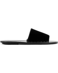 TOTEME - Studded Velvet Slides - Lyst