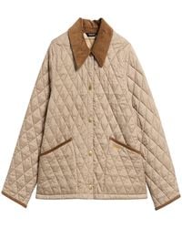 Barbour - Liddlesdale Cropped Jacket Light Taupe - Lyst