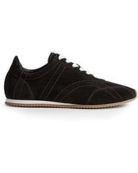 TOTEME - Flex Suede Sneakers Umber - Lyst