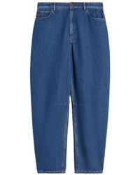 Weekend by Maxmara - Cotton Denim Barrel-Leg Jeans - Lyst