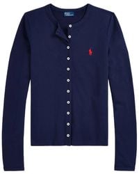 Polo Ralph Lauren - Ralph Lauren Mesh Cardigan - Lyst