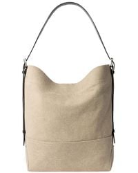 Lemaire - Belted Tote Bag Dark Linen - Lyst