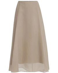 Brunello Cucinelli - Crispy Silk Circle Skirt Rope - Lyst