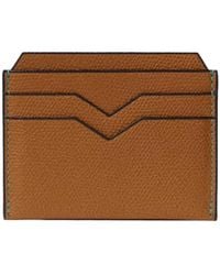 Valextra - Card Holder 4Cc Card Case Lobster - Lyst