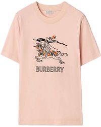 Burberry - Ekd Cotton T-Shirt - Lyst