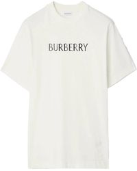 Burberry - Seth Logo T-Shirt Chalk - Lyst