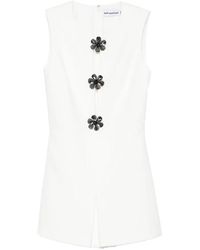 Self-Portrait - Crepe Playsuit - Lyst