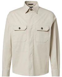 ZEGNA - Cotton-Blend Overshirt Melange - Lyst