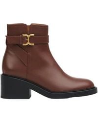 Chloé - Marcie Ankle Boots Tan - Lyst