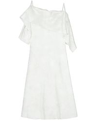 MM6 by Maison Margiela - Folded Jacquard Slip Dress - Lyst
