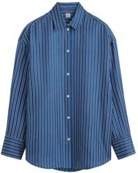 TOTEME - Oversized Striped Shirt - Lyst