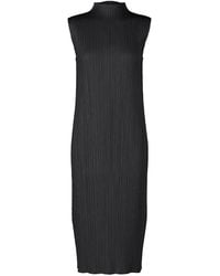 Issey Miyake - Pleats Please High-Neck Dress - Lyst