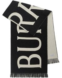 Burberry - Logo Jacquard Scarf/Calico - Lyst