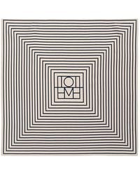 TOTEME - Silk Scarf Cream - Lyst