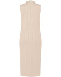 Issey Miyake - Pleats Please Tunic Greige - Lyst