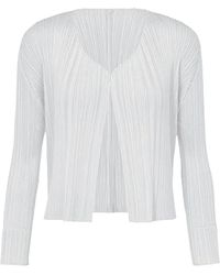 Issey Miyake - Pleats Please Cardigan L - Lyst