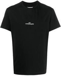 Maison Margiela - Distorted-Logo Cotton T-Shirt - Lyst