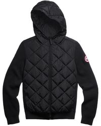 Canada Goose - Hybridge Quilted Knit Hoodie Sweater - Lyst
