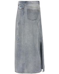 MM6 by Maison Margiela - Asymmetric Denim Skirt L - Lyst