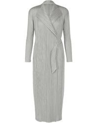 Issey Miyake - Pleats Please Facade Coat L - Lyst