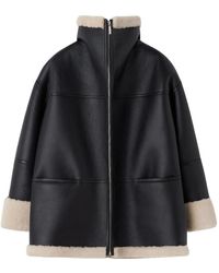 TOTEME - Signature Shearling Jacket/Off - Lyst