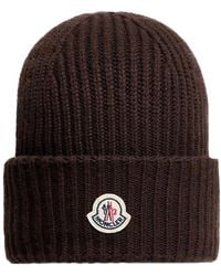 Moncler - Wool And Cashmere Beanie D - Lyst