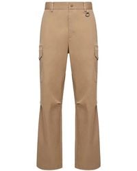 Moncler - Cargo Cotton Blend Gabardine Trousers - Lyst
