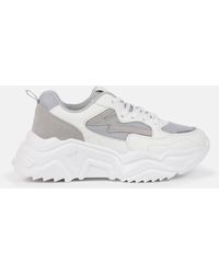 Missguided White Chunky Trainers - Lyst