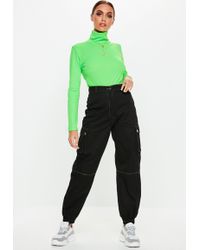 black cargo pants missguided
