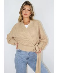 stone polka dot balloon sleeve cardigan