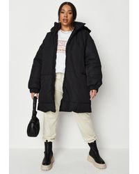 Mocha Longline Padded Puffer Coat 2024 favors