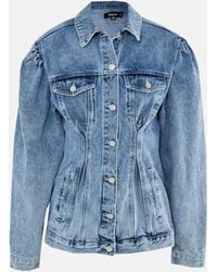 bp puff sleeve denim jacket
