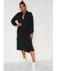 denim utility shirt dress