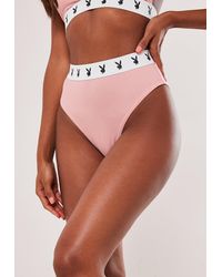 Missguided X Pink Taped Highwaisted Knickers