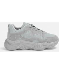 grey bubble sole trainers