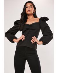collusion ruched milkmaid top