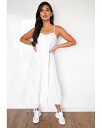 white strappy jacquard shift dress