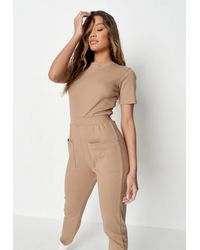 Dungarees Jersey Jogger Cuff Jumpsuit 