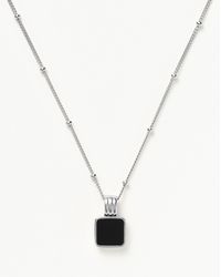 Missoma Iconic Lucy Williams Black Onyx Necklace Set Sterling Silver/Black Onyx