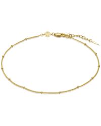 Missoma Gold Bobble Chain Anklet - Metallic
