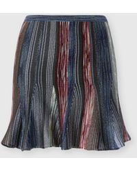 Missoni - Flared Space-Dye Viscose Lamé Mini Skirt - Lyst