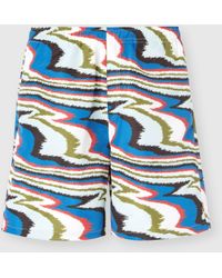 Missoni - Long Swim Shorts With Irregular Zigzag Print - Lyst