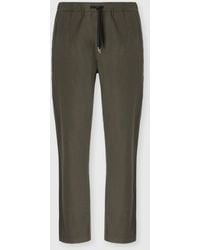 Missoni - Cotton Canvas Trousers With Zigzag Insert - Lyst