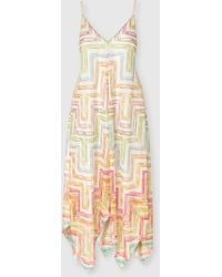 Missoni - Langes Cover-Up-Kleid Aus Bedrucktem Tüll Mit Schalboden, Damen, Größe - Lyst