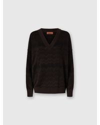 Missoni - Maglia Oversize Con Scollo A V - Lyst