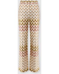 Missoni - Straight-Leg Viscose Lamé Trousers With Lace Motif - Lyst