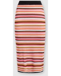 Missoni - Zigzag Cotton And Viscose Midi Skirt - Lyst