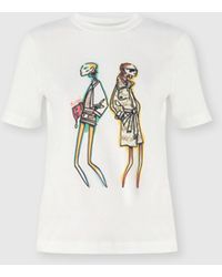 Missoni - Cotton Jersey Crewneck T-Shirt With Print And Logo - Lyst
