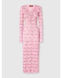 Missoni - Viscose-Blend Tulle Cover-Up Dress With Slub Zigzag - Lyst